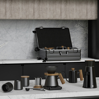 DHPO luxe maison électrique moulin à café Unique 7 axes 48mm conique fraise espace aluminium nouveau produit manuel moulins à café