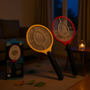 Raquette électrique anti-moustiques ZAA, design portable, voyage, construction en plastique durable, solution écologique de lutte antiparasitaire - Product Image 2