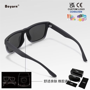 Occhiali da Sole Polarizzati Boyarn per Uomo, Design Quadrato alla Moda, Alta Qualità <span class=keywords><strong>TR</strong></span>, per Pesca e Ciclismo all'Aperto - Product Image 5