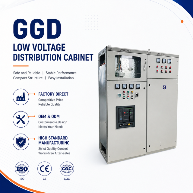 GGD Type LV Switchgear Fixed Distribution Cabinet Power Control Panel Unit Complete Set Electrical Switchboard for Industry