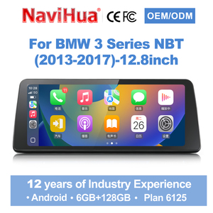 NaviHua 12.8 Inch Android Car <b>Stereo</b> for BMW 3 Series NBT 2013-2017 Touchscreen Navigation Radio with Bluetooth and CarPlay - Product Image 1