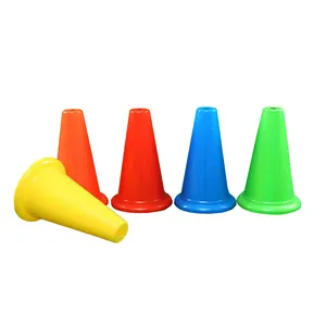 Hochwertige LDPE Agility Cones Fußball trainings kegel mit mehreren Farben