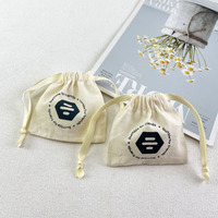 Sac cadeau personnalisé avec cordon de serrage, petit sac en coton biologique, pochette en lin pour chaussures, emballage avec impression de logo, vente en gros