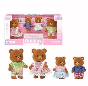 Nouveau design Ensemble de maison de jeu Figure de poupée Jouet en plastique en peluche Animal miniature Style conte de fées pour les enfants - Product Image 1