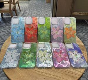 2025 moda elettrolitica Glitter specchio per il trucco custodia per telefono in acrilico custodia per iphone 17 Promax Samsung S25 ultra - Product Image 1
