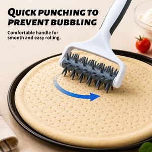 Rouleau à pizza en plastique amovible, perforateur à pain et tarte haute performance, export direct fabricant - Product Image 4