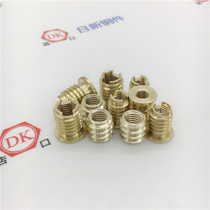 Nissin Brass Internal Hex Self-Tapping <b>Screw</b> Inserts <b>M3</b> M4 M5 M6 M8 For Metal Fixing - Product Image 1