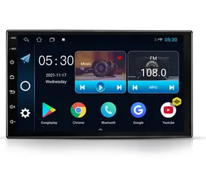 Universal 2Din 7นิ้วเครื่องเสียงรถยนต์หน้าจอสัมผัส Android รถวิทยุมัลติมีเดีย Gps นำทาง
