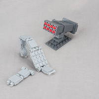 Jouet à petites particules, modèle de combat, équipement de scène, arme de minion à éjection à tir unique, pour construction de figurines, compatible avec les blocs de construction