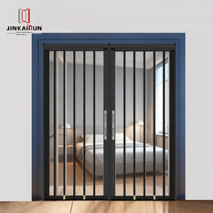 Vô hình trackless trượt Hợp kim nhôm cát cổng loại mới Cửa & cửa sổ màn hình với kim cương lưới gấp - Product Image 1