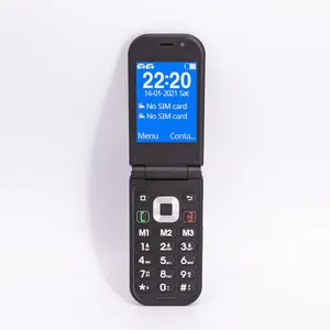 Bulk Price Emergency Button Flip Elderly Mobile Phone Dual Screen Big Font Senior Phone