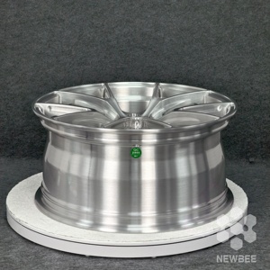 722auto NB สีเงินด้าน ล้อฟอร์จขอบ 18-20 นิ้ว แบบ Step Lip ขอบลึกเว้า 5x112 5x114.3 สำหรับ Porsche 911 Classic <span class=keywords><strong>BMW</strong></span> E30 Mercedes <span class=keywords><strong>W124</strong></span> - Product Image 4