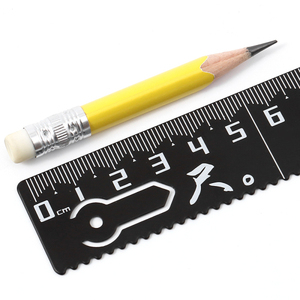 Hoge Kwaliteit 20Cm Dik Mat Staal Liniaal Met Duurzaam Boek Mark Grote Schaal Schoolaanbod Voor Studenten Gemaakt Van Metaal - Product Image 5