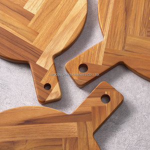 Woodsun Bloques de cortar de queso de madera con mango Tabla de <span class=keywords><strong>pizza</strong></span> en rodajas - Product Image 2