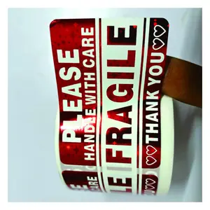 New Product Please Handle With Care Fragile Sticker For Shipping