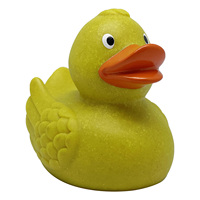 Canard en caoutchouc de 8 cm en paille de blé écologique et biodégradable
