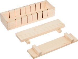 Juego de fabricante de <span class=keywords><strong>sushi</strong></span> de madera con rodillo de corte de <span class=keywords><strong>sushi</strong></span>, equipo de cocina DIY y herramientas, molde de <span class=keywords><strong>sushi</strong></span> para principiantes, fácil de usar - Product Image 2