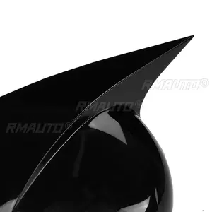 1 Paire de coques de rétroviseurs latéraux pour KIA K5 Optima 2020 2021 en fibre de carbone noir brillant - Product Image 5