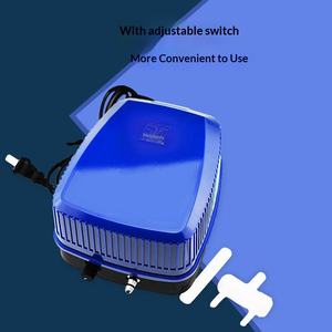 Pompe à air silencieuse bleue pour aquarium, aérateur à oxygène haute performance pour aquarium et bassin - Product Image 5