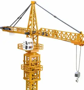 Barato QTZ80 6Ton Tower Crane China Motor Nuevo producto 2020 CE Proporcionó Obras de construcción Yellow Tower Crane en Italia
