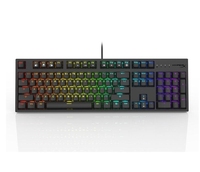 Nouveau clavier mécanique HyperX alliage Mars 2 104 touches pleine taille rétro-éclairage rvb modèle de base mécanique clavier de jeu pour PC