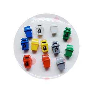 6 couleurs poubelle modèle mignon poubelle Miniature poubelle éducative pour enfants poubelle Figurine maison de poupée décoration - Product Image 5