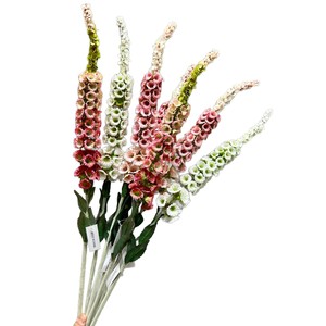 Stelo di <span class=keywords><strong>Fiore</strong></span> Artificiale Realistico Premium, Finto <span class=keywords><strong>Digitalis</strong></span> per Decorazioni Centrotavola Casa e Matrimoni, Vendita all'Ingrosso - Product Image 5