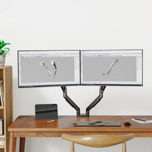 Dubbele Verstelbare Monitorarm Voor 10-27 Inch Monitoren Multi <span class=keywords><strong>Monitor</strong></span> Mount Arm Met Standaard Voor Schermhouder - Product Image 1