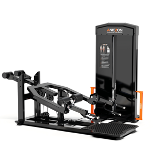 Máquina de <span class=keywords><strong>prensa</strong></span> de piernas sentada comercial-Diseño de selección de carga de pasador con respaldo ajustable y ganchos de bloqueo de seguridad para gimnasio - Product Image 2