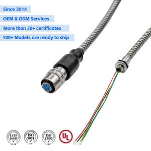 Ekipman, ev aletleri için paslanmaz çelik boru ile kalıplı kadın XS8JK-4P fiş 28AWG kablo - Product Image 4