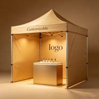 Tente de promotion pliable en acier imperméable 10x10 pour événements commerciaux, stand de marché extérieur