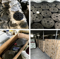 Ensemble d'haltères réglables en plastique et ciment de 20 à 50 kg