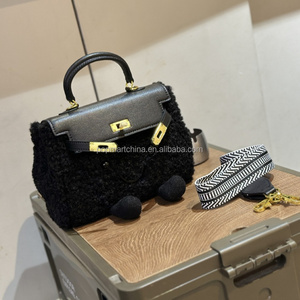 Jellycats New Autumn Winter Leather Plush Cartoon <strong>Bag</strong> for Ladies Handbag with Shoulder Strap Smiling Face Backpack - Product Image 5