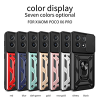 Échantillon gratuit pour Xiaomi Poco X6 Pro X4 X3 M6 M5 M4 Fenêtre coulissante PC TPU Accessoire pour étui de téléphone portable