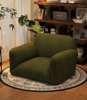 Fauteuil de salon minimaliste, lit inclinable avec dossier, canapé style dune, meubles pour balcon, chambre et salon.