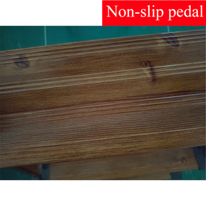 บันไดพับได้ทำจากอลูมิเนียมลายไม้สไตล์ญี่ปุ่นบันไดขั้นบันไดกว้าง6ขั้นพร้อมราวจับ - Product Image 4