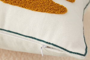 Embroidered Cotton Decorative <b>Throw</b> Pillow <b>Cover</b> 18x18 Inch Boho Farmhouse Floral Pillowcase for Living Room <b>Sofa</b> - Product Image 6