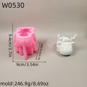 Moldes de fundición de silicona hechos a mano Kingnoo para adornos decorativos DIY estilo Ins Elk almacenado W0530 - Product Image 4