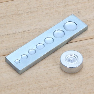 11 cái/bộ kim loại da lỗ đấm <span class=keywords><strong>Snap</strong></span> Fastener cài đặt Kit đinh tán Setter cơ sở thiết lập cho DIY leathercraft da công cụ - Product Image 6