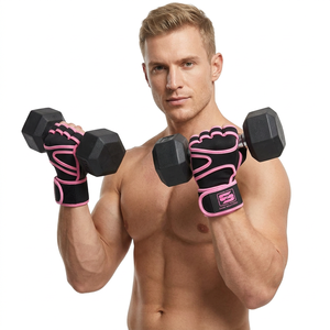 Gants de sport sans doigts en néoprène de haute qualité, antidérapants, avec emballage personnalisé, unisexes, pour musculation et haltérophilie - Product Image 1