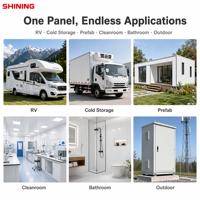 Panneau sandwich FRP/GRP en fibre de verre de style moderne pour camping-car RV Réfrigéré Van Body EPS/PIR/XPS Core Composite Wall Panel Design
