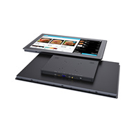 Lilliput Monitor TK2150/T 21.5 "Industrial Ip65 tahan air kapasitif Panel rangka sentuh terbuka 1000nits HDMI DVI VGA AV Speaker