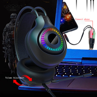 Casque de jeu filaire FV-G96 adapté aux écouteurs de jeux d'ordinateur produit de vente chaude casque antibruit lumineux
