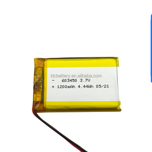 แบตเตอรี่ลิเธียมไอออน<span class=keywords><strong>063450</strong></span>ลิเธียมไอออน3.7V 1000mAh 603450 mAh 3.7V 603450 2PIN 1100mAh 3.7V 4.07wh - Product Image 4