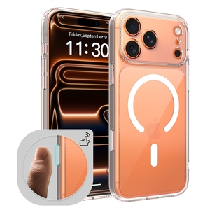 Funda Magnética Transparente para Teléfono, con Imán N52, Resistente a Impactos, para <span class=keywords><strong>iPhone</strong></span> 18 Pro Max, 17 Pro Max, 16 Pro Max, 15 Pro Max, 14, 13 - Product Image 1
