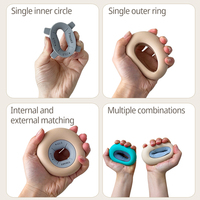 Empuñaduras de silicona de resistencia ajustable, entrenador de fuerza para músicos, fortalecedores de agarre de dedos para un entrenamiento efectivo