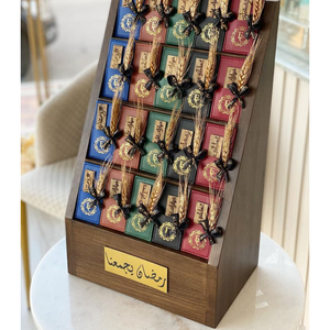 PU 가죽 웨딩 테이블 장식 우드 홀더 플라워 홀더 향수병 케이스 결혼식 파티 증정품 선물 트레이 - Product Image 4