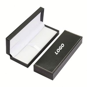 Boîte cadeau en cuir PU de luxe pour stylos à bille et stylos plume, étui de papeterie promotionnel personnalisé avec logo pour entreprises - Product Image 1