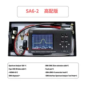 SA6 6G Handheld Spectrum Analysis Wi-Fi CDMA Lab 35-6200Mhz Signal Tester With All Accessories