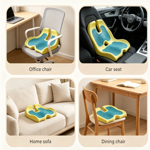 Cojín de Asiento de <span class=keywords><strong>Espuma</strong></span> de Silicona, Altamente Transpirable y Ergonómico, <span class=keywords><strong>para</strong></span> Silla de Oficina, Asiento de Auto, Sofá y Silla de Comedor, Guangdong - Product Image 4